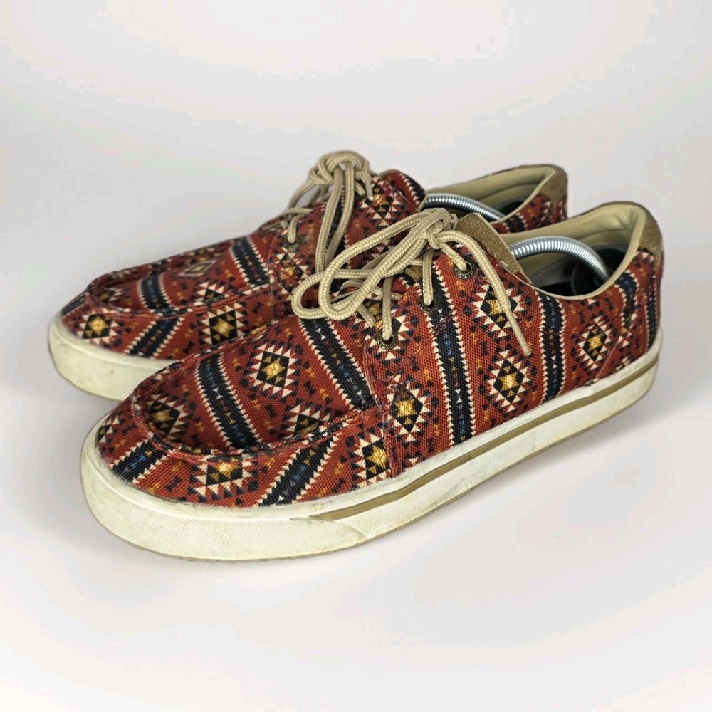 TWISTED‎ X Men's Hooey Loper Red Aztec Shoe Size 9 Driving Moccasin Western
